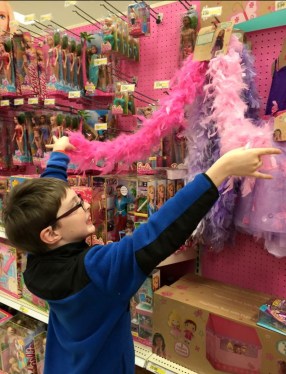 Charlie's favorite toy aisle