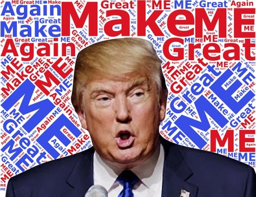 Trump word collage