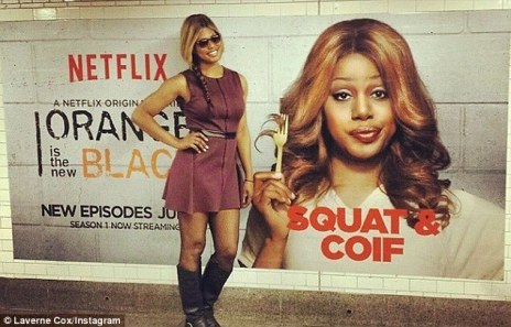 Laverne Cox - Sophia Burset, via dailymail.co.uk